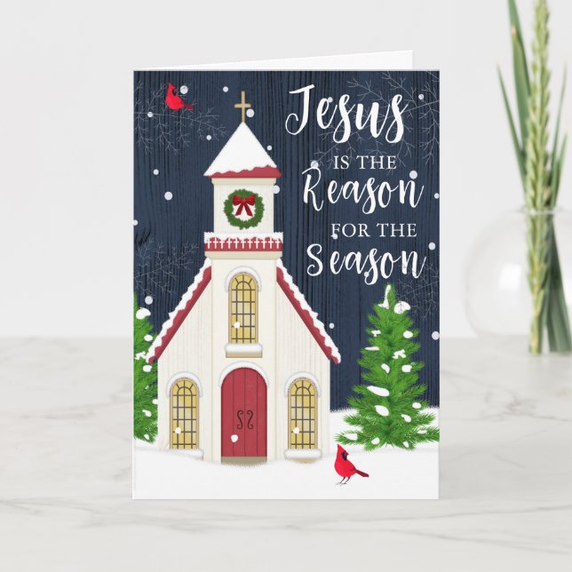 Jesus is the Reason for the Season Greeting Card (Front)