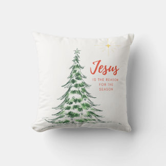 Jesus is the Reason for the Season Holiday Pillow