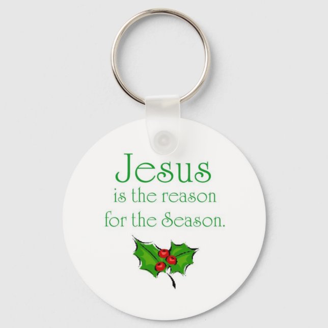 Jesus is the reason for the Season Keychain (Front)