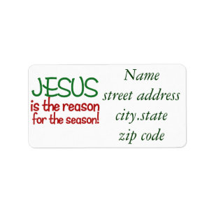 Jesus is the reason for the Season Label