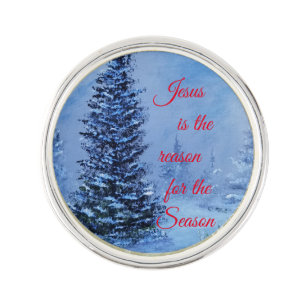 Jesus is the reason for the season lapel pin