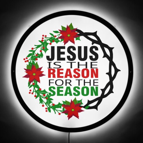 Jesus is the Reason for the Season LED Sign