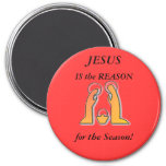 Jesus Is The Reason For The Season, Magnet at Zazzle