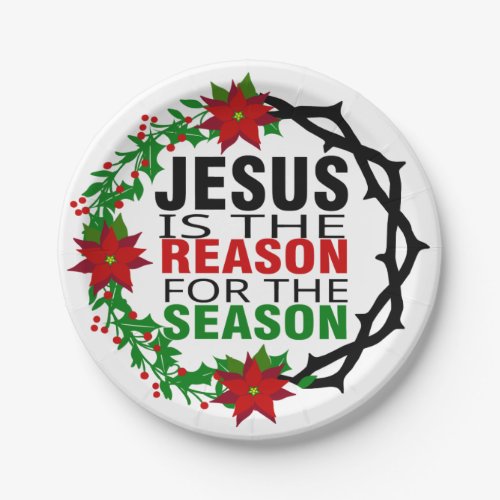 Jesus is the Reason for the Season   Paper Plates
