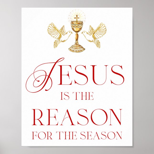 Jesus Is The Reason For The Season Poster (Front)