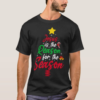 Jesus Is The Reason For The Season Religious Cross T-Shirt