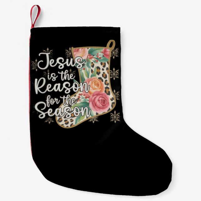 Jesus Is The Reason For The Season Stocking Preppy (Front)