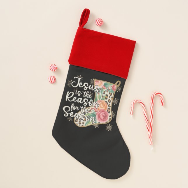 Jesus Is The Reason For The Season Stocking Preppy (Front)