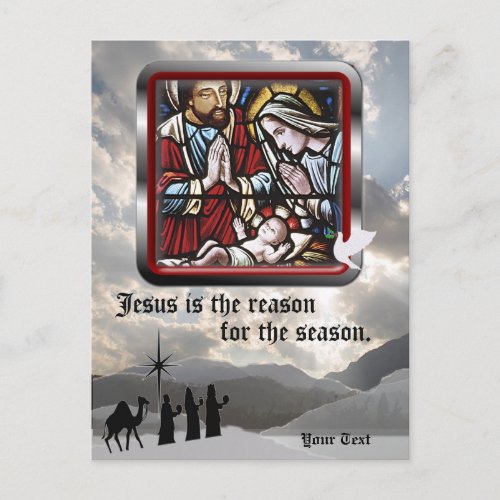 Jesus is the Reason for the Season _ Third Version Holiday Postcard