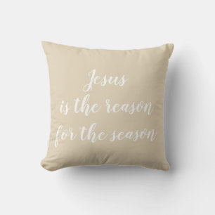 Jesus is the Reason for the Season Throw Pillow