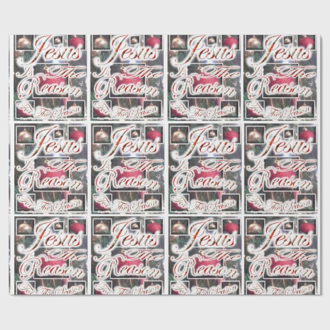 Jesus Is The Reason For The Season Wrapping Papers Wrapping Paper (Flat)