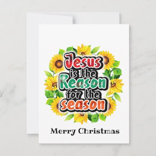 Jesus Is The Reason For The Seasons Postcard