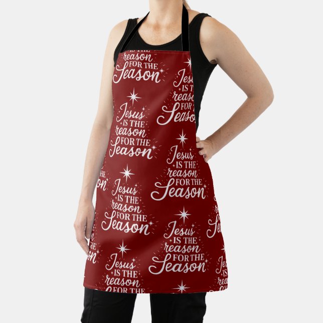 Jesus Is the Reason for This Season Christian  Apron (Insitu)