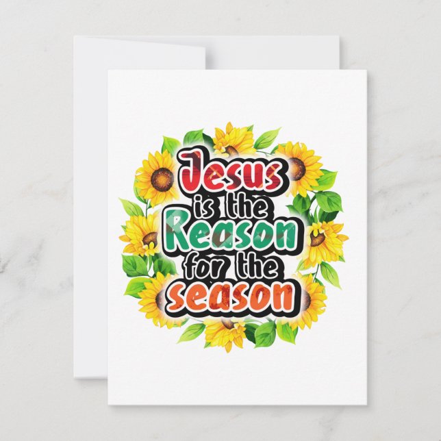 Jesus Is The Reason Holiday Card (Front)