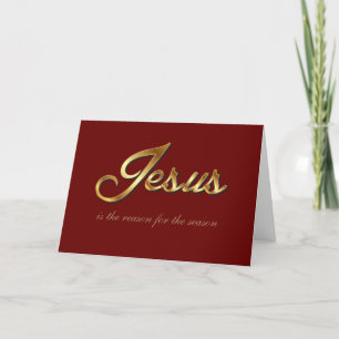 Jesus is the reason holiday card