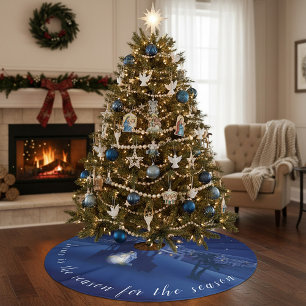 Jesus is the reason Nativity Brushed Polyester Tree Skirt