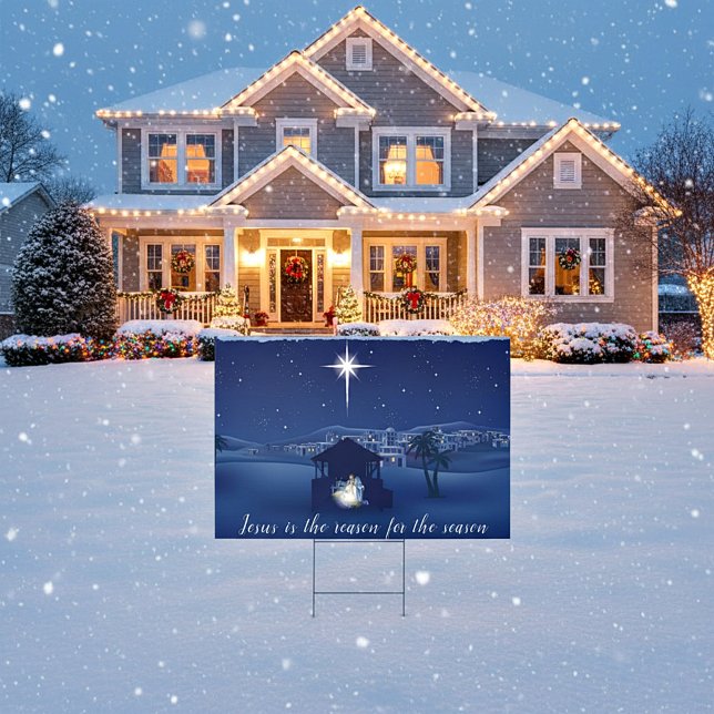 Jesus is the reason Nativity Sign (Creator Uploaded)