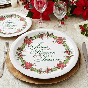 Jesus is the reason paper plates