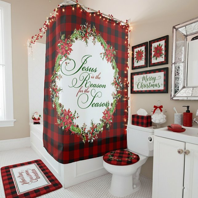 Jesus is the reason shower curtain (Creator Uploaded)