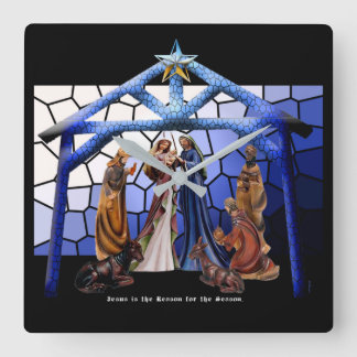 Jesus is the Reason  Square Wall Clock