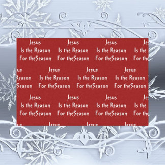 Jesus is the Reason Tissue Paper Christmas