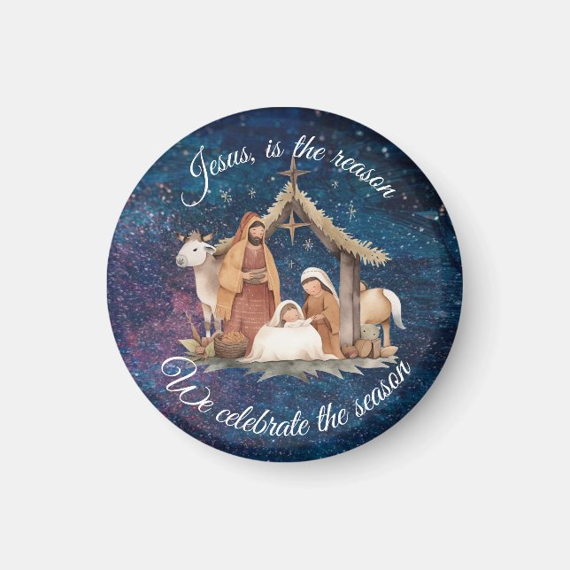 Jesus is the reason we celebrate the season magnet (Front)