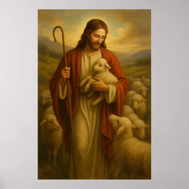 Jesus Is the Shephard #3™ LDS Wall Art Poster (Front)