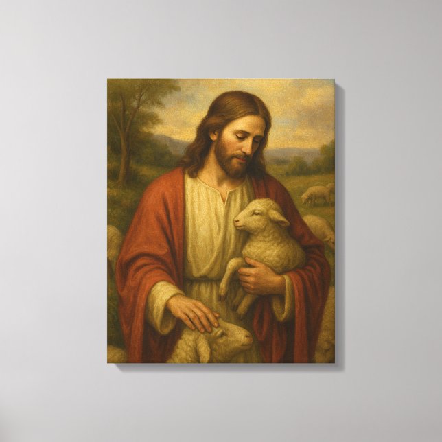 Jesus Is the Shephard #4™ LDS Wall Art Canvas (Front)