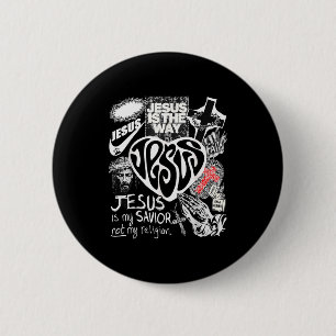 Jesus Is The Way Christian Bible Verse God Faith W Button