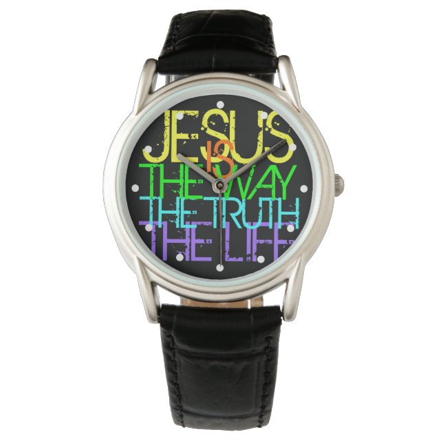 Jesus is the Way, Christian Men's Watch (Front)