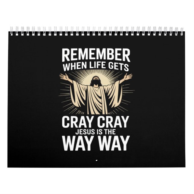 Jesus Is The Way Christmas Funny Faith Religious  Calendar (Cover)