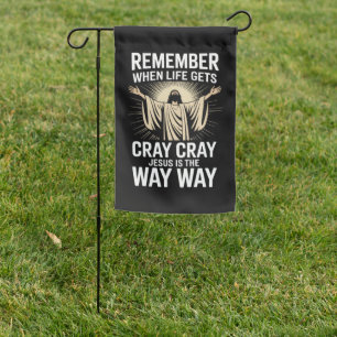 Jesus Is The Way Christmas Funny Faith Religious  Garden Flag