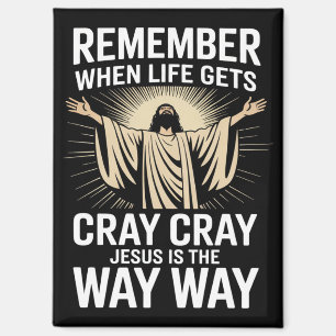 Jesus Is The Way Christmas Funny Faith Religious Magnet
