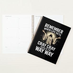 Jesus Is The Way Christmas Funny Faith Religious  Planner