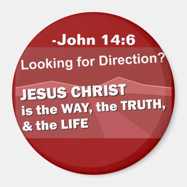 Jesus is the way Customize It Magnet (Front)