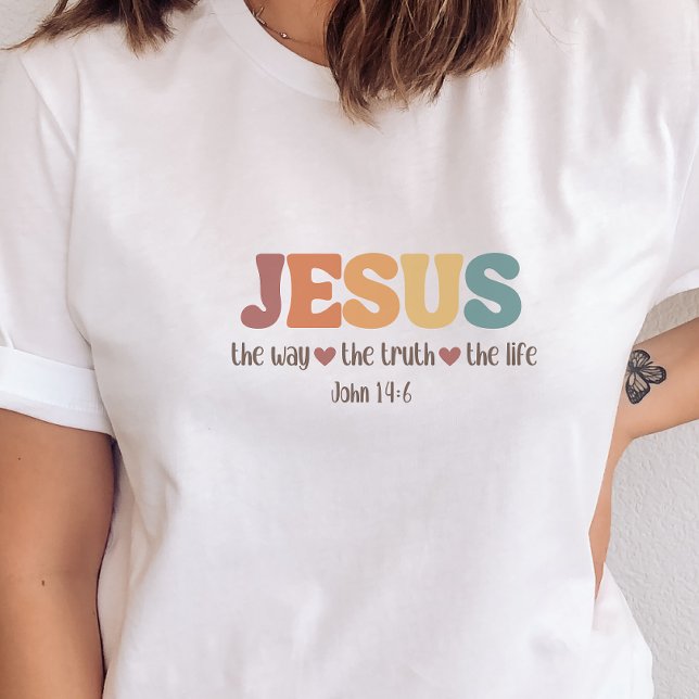 Jesus Is the Way The Truth The Life Christian  T-Shirt (Creator Uploaded)