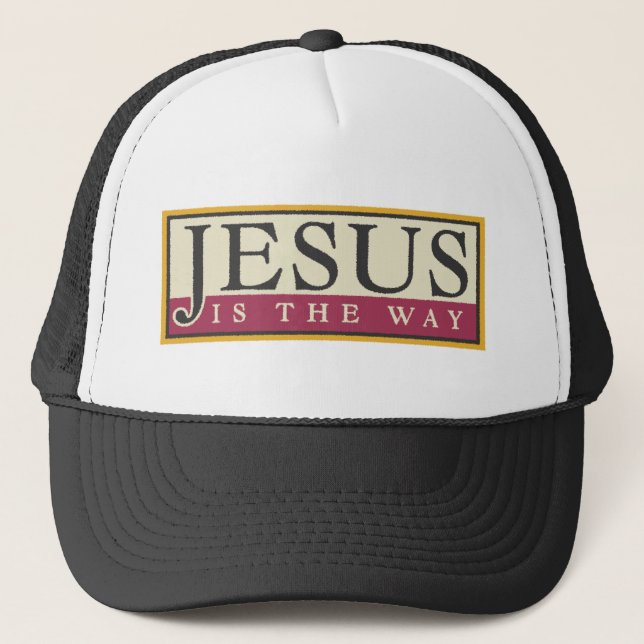 Jesus Is The Way Trucker Hat (Front)