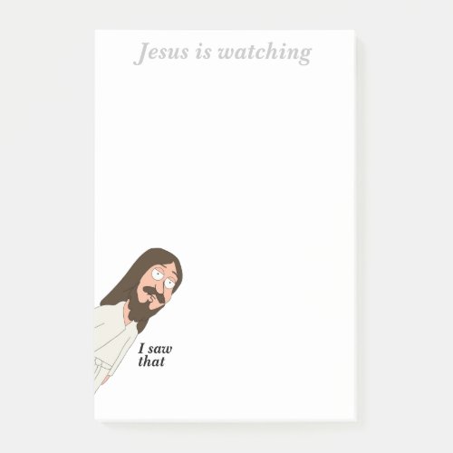 Jesus Is Watching Funny Meme Post_It Notes