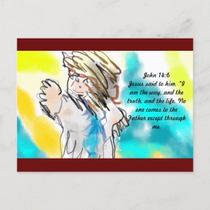 Jesus is way postcard