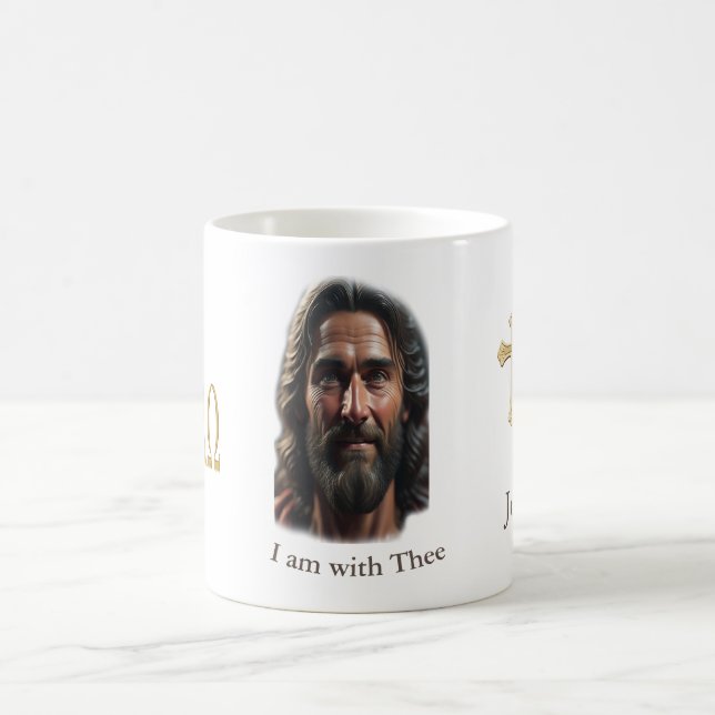 Jesus is with thee coffee mug (Center)