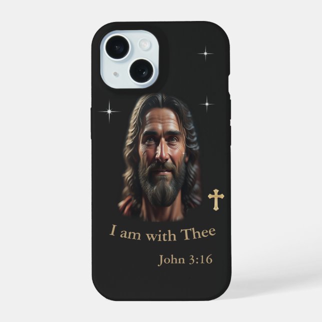 Jesus is with thee iphone case (Back)