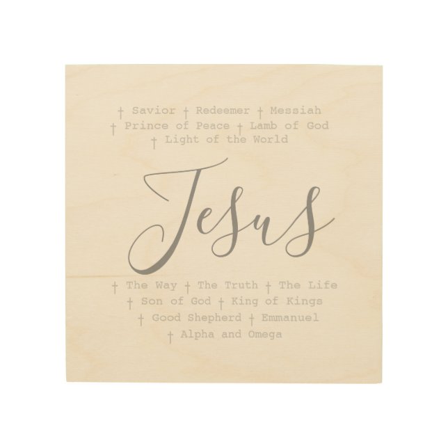 Jesus is  wood wall art (Front)