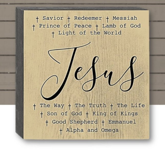 'Jesus is'  Wooden Box Sign (Creator Uploaded)