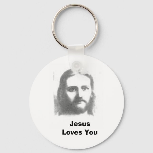 jesus, Jesus Loves You Keychain (Front)