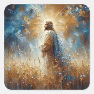 Jesus - Jesus Series Art Collection Square Sticker