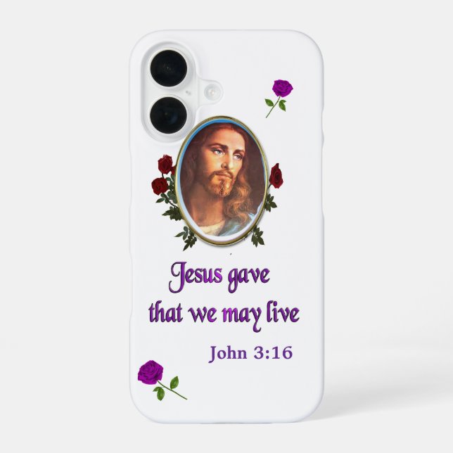 Jesus John 3:16 Iphone Case (Back)