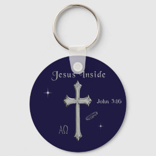 Jesus John 3:16 Keychain