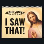 JESUS JOKES CALENDAR<br><div class="desc">JESUS JOKES CALENDAR - 12 Months of Funny Jesus Memes,  Puns,  Jokes and More for Laughs!
Shirtuosity Novelty Gifts & Apparel - Pop Culture Memes,  Random,  Kitschy,  Random,  Retro,  Geek,  Religious,  Funky,  Hoodies,  Stickers,  Mugs,  Buttons,  Bumper Stickers and more laughable merch for all!
Shop everything at Shirtuosity.com</div>