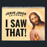 JESUS JOKES CALENDAR<br><div class="desc">JESUS JOKES CALENDAR - 12 Months of Funny Jesus Memes,  Puns,  Jokes and More for Laughs!
Shirtuosity Novelty Gifts & Apparel - Pop Culture Memes,  Random,  Kitschy,  Random,  Retro,  Geek,  Religious,  Funky,  Hoodies,  Stickers,  Mugs,  Buttons,  Bumper Stickers and more laughable merch for all!
Shop everything at Shirtuosity.com</div>