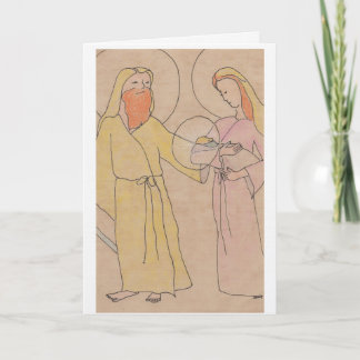 Jesus Joseph and Mary Card
